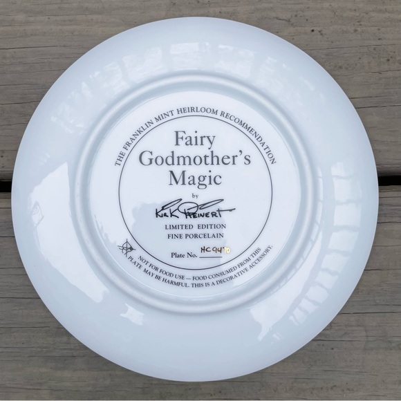 Cinderella Fairy Godmother’s Magic by Kirk Heinert Limited Ed. Collectors Plate - Picture 5 of 5